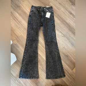 KanCan Charcoal Flare Jeans